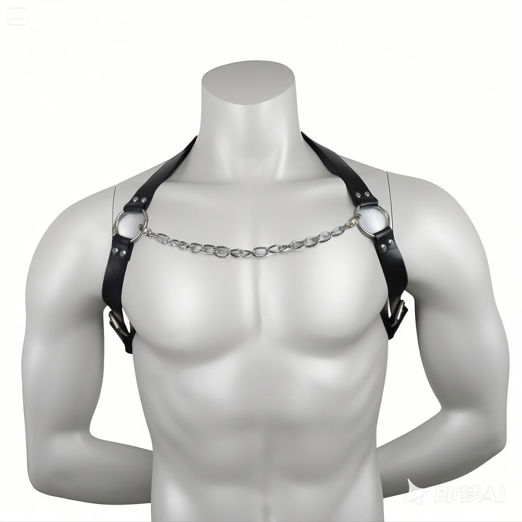 Ares: Arnés de Cuero y Cadenas de Dominio